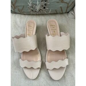 FRENCH SOLE FS / NY‎ Cream Leather FAVE 8.5  Spain
